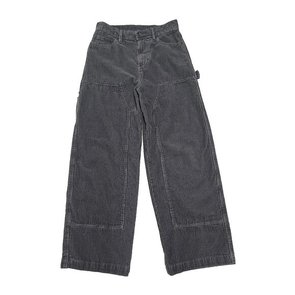 Vtg No Boundaries Wide Leg Double Knee Corduroy Pants Sz 28x31 Y2K Skater Baggy - Picture 1 of 11